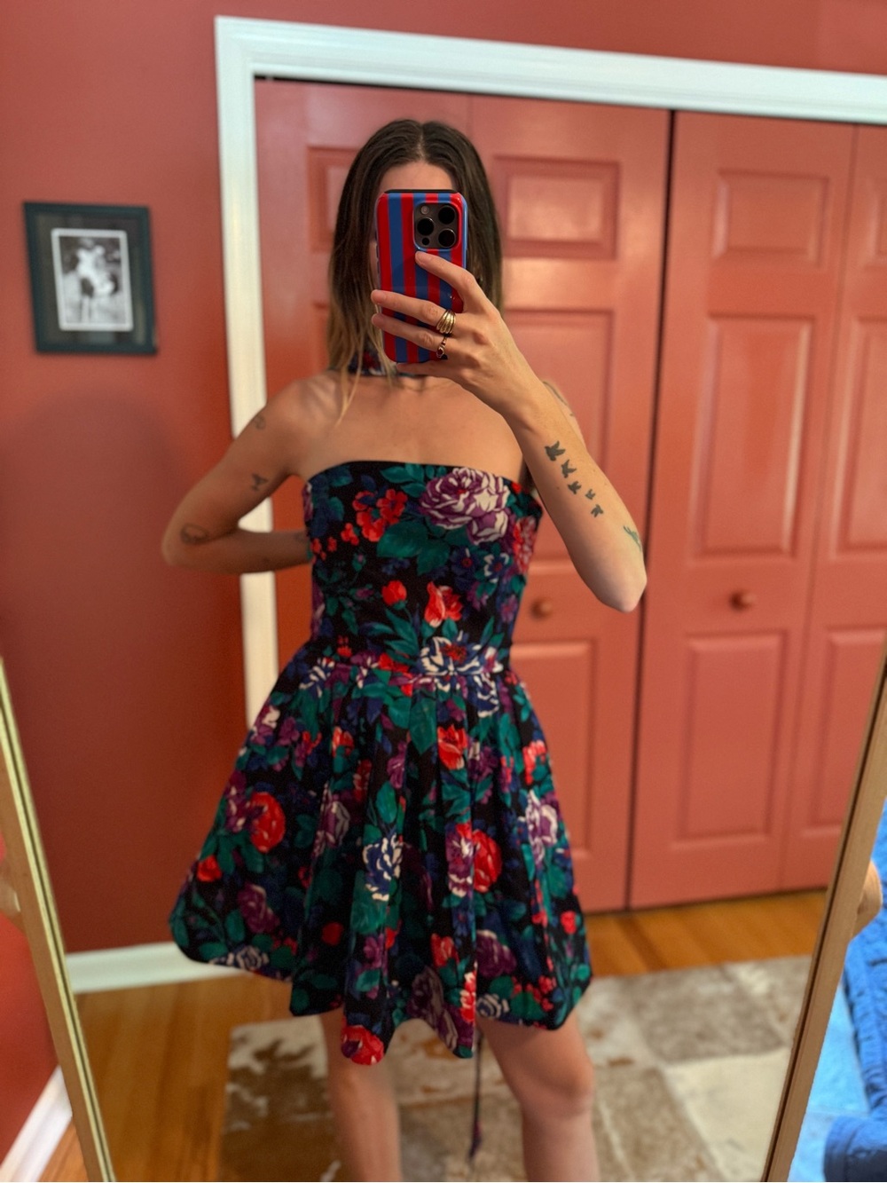 Vintage Mini Floral Dress